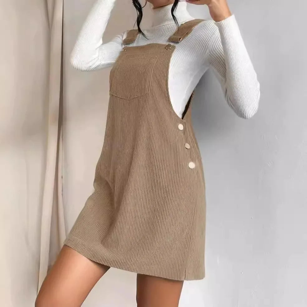 robe salopette en velours