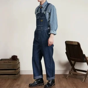 Salopette Rayée Vintage Homme