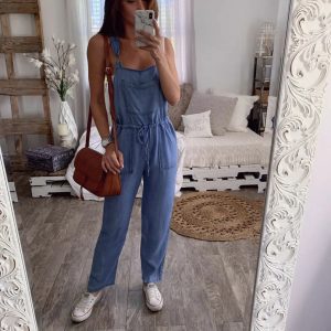 salopette denim mode