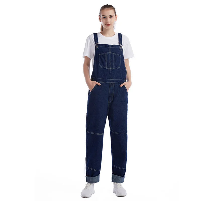 salopette bleue tendance