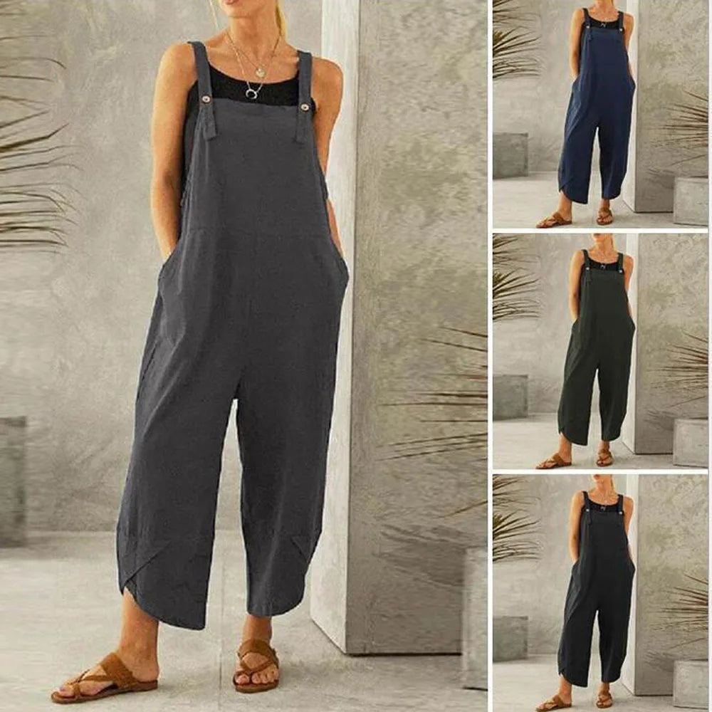 Salopette femme fluide élégante
