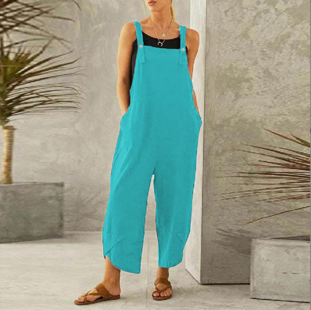 Silhouette salopette fluide femme