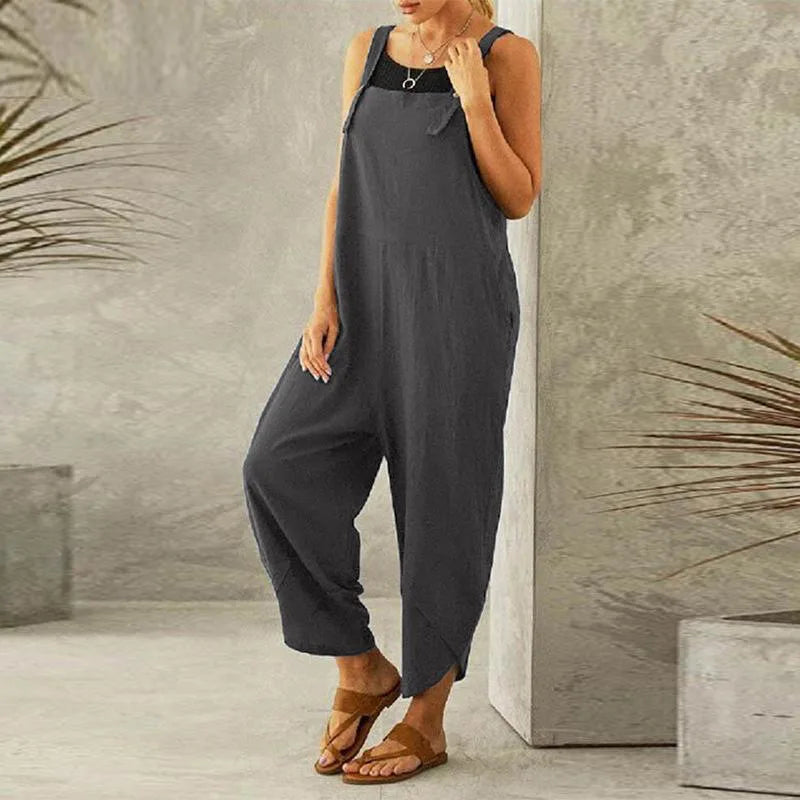 Tenue casual salopette femme