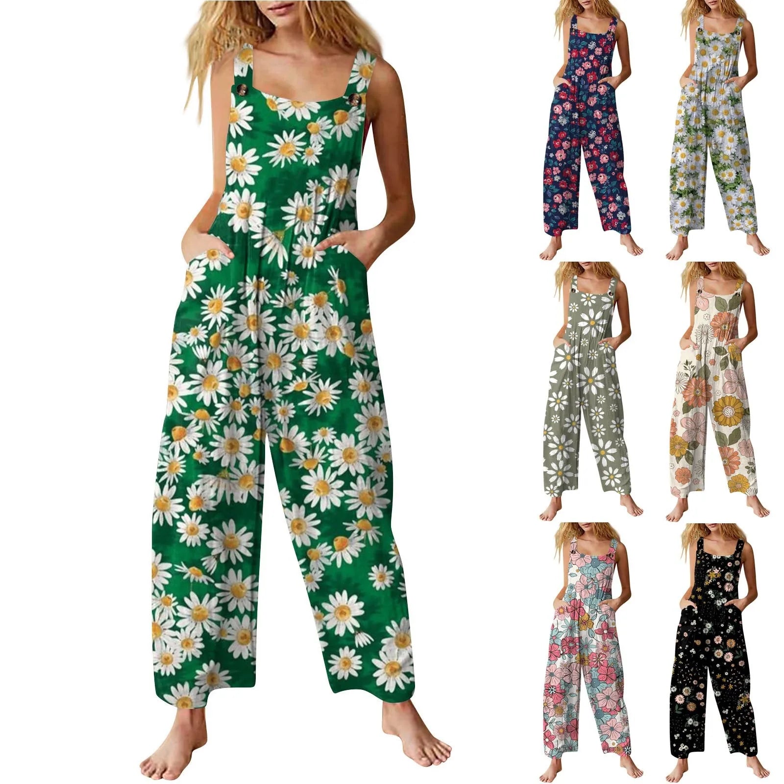 salopette fleurs tendance