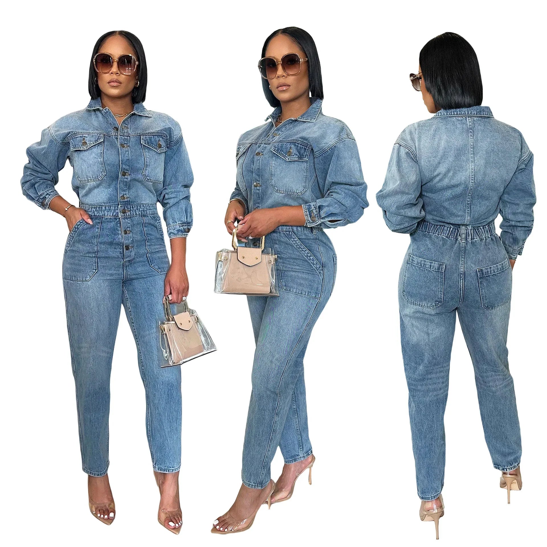 Salopette élégante en jean