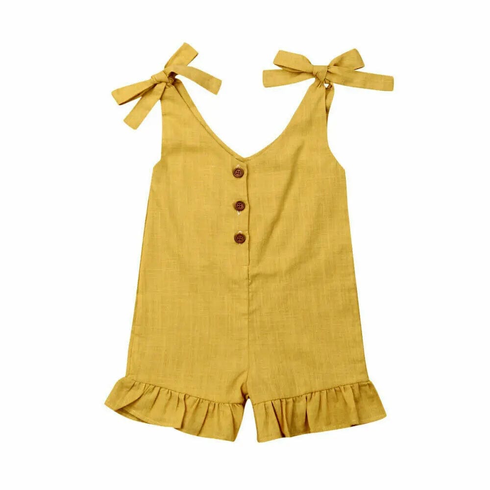 salopette fille noeuds épaules