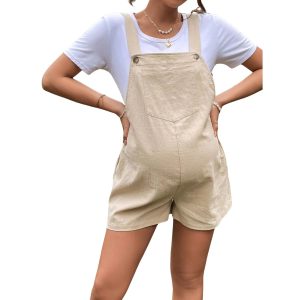 salopette short de grossesse en coton