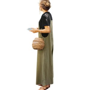 Robe salopette de grossesse en coton