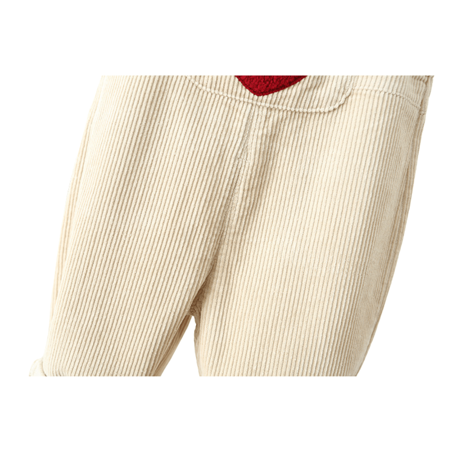 salopette cœur rouge enfant
