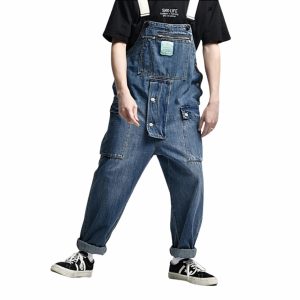 Salopette Large en Jean Style Urbain