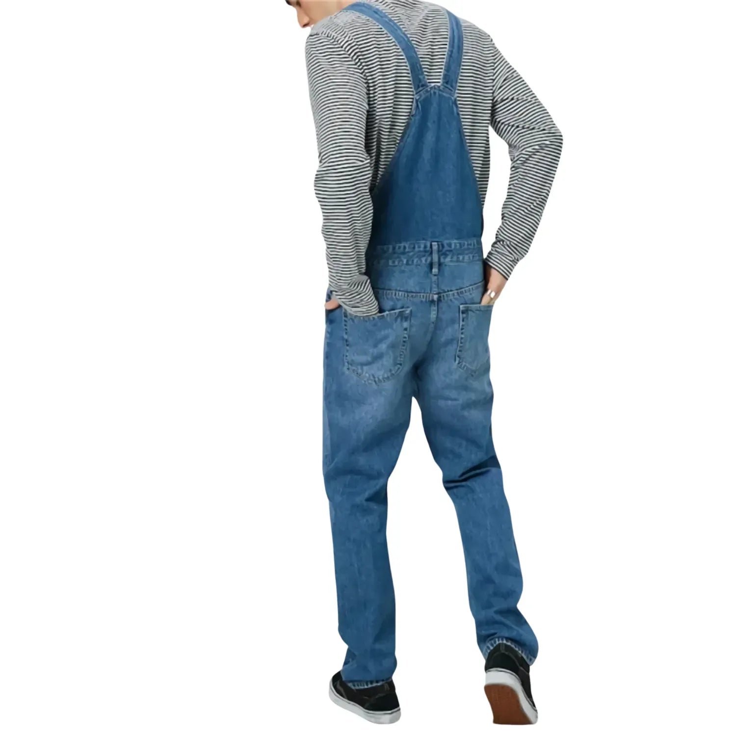 salopette homme bleu denim