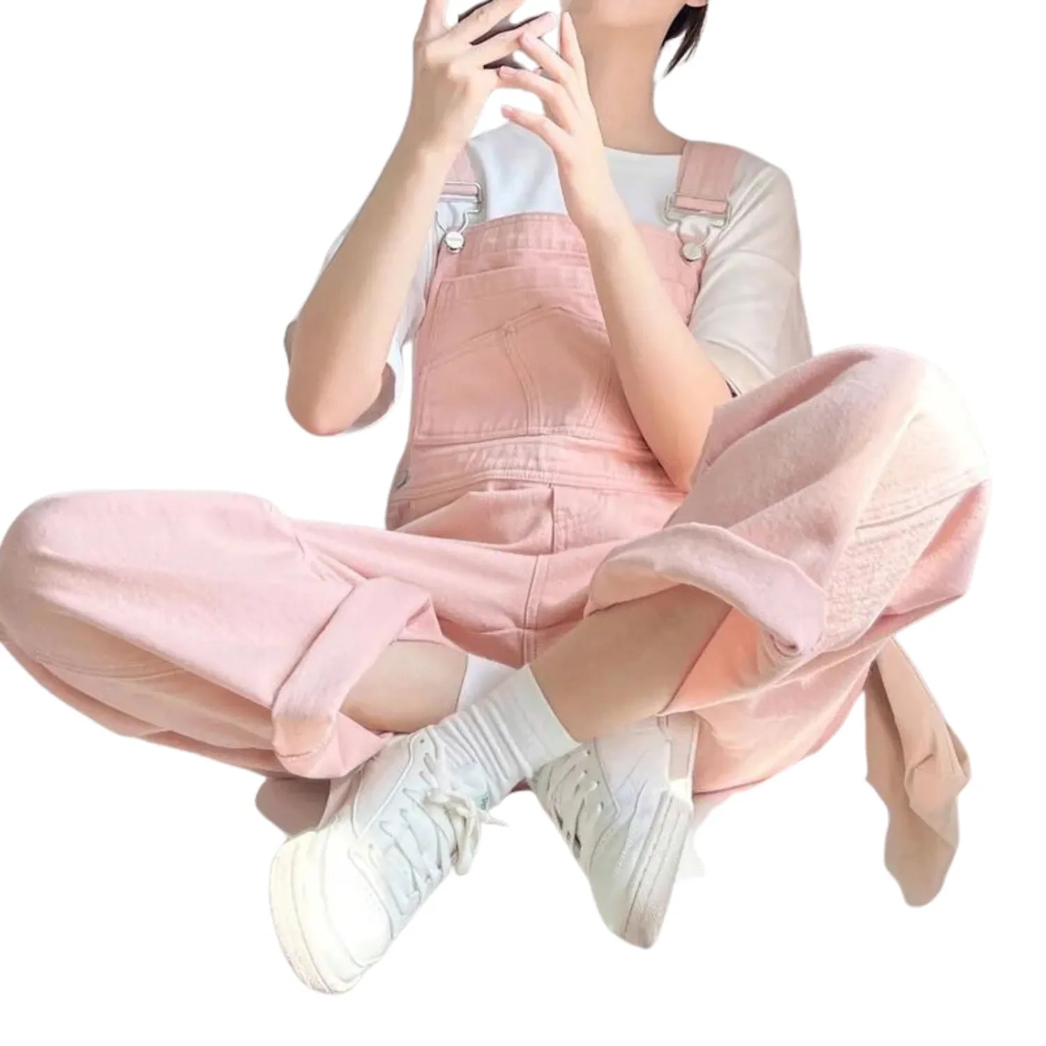 tenue élégante jean rose