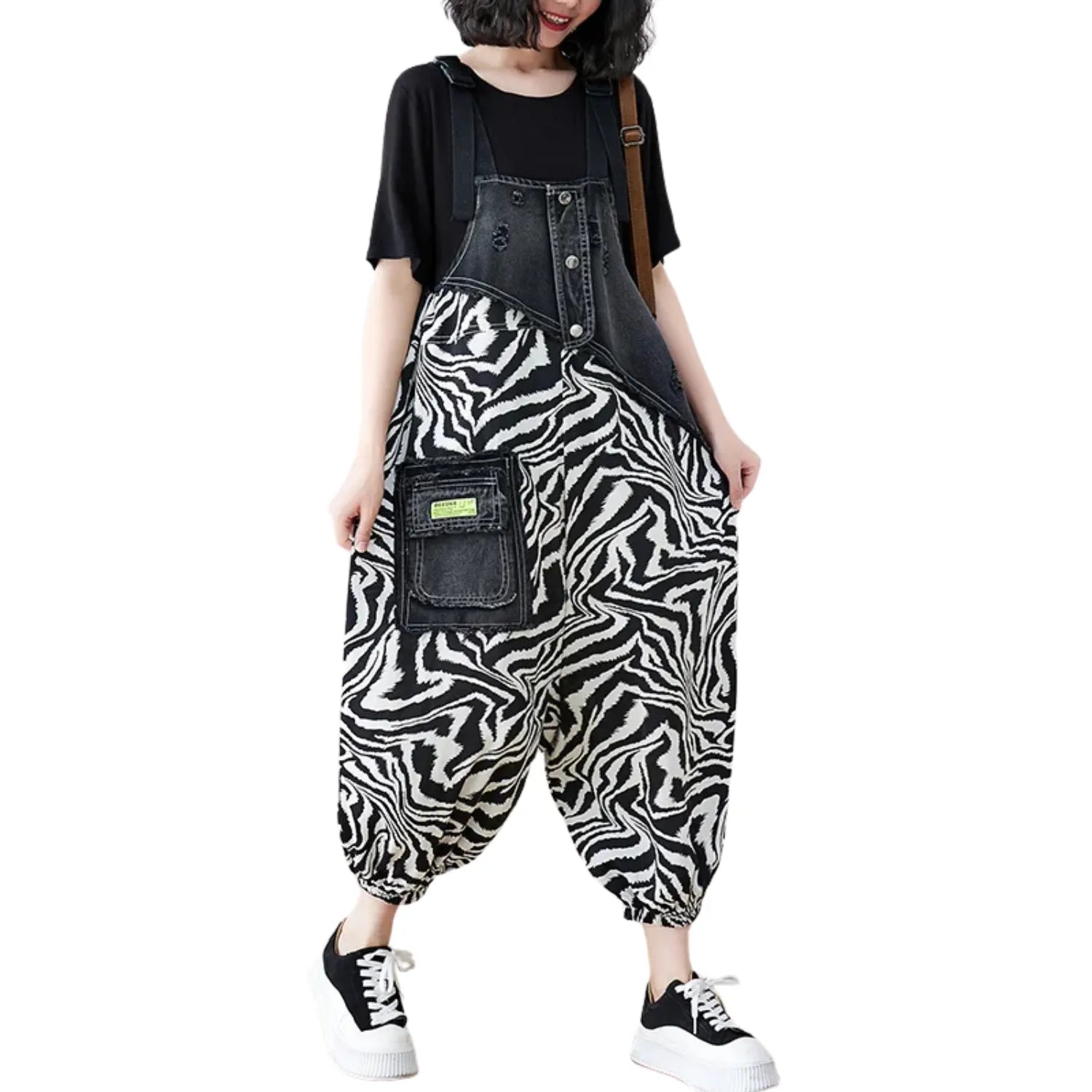 Salopette en jean femme streetwear