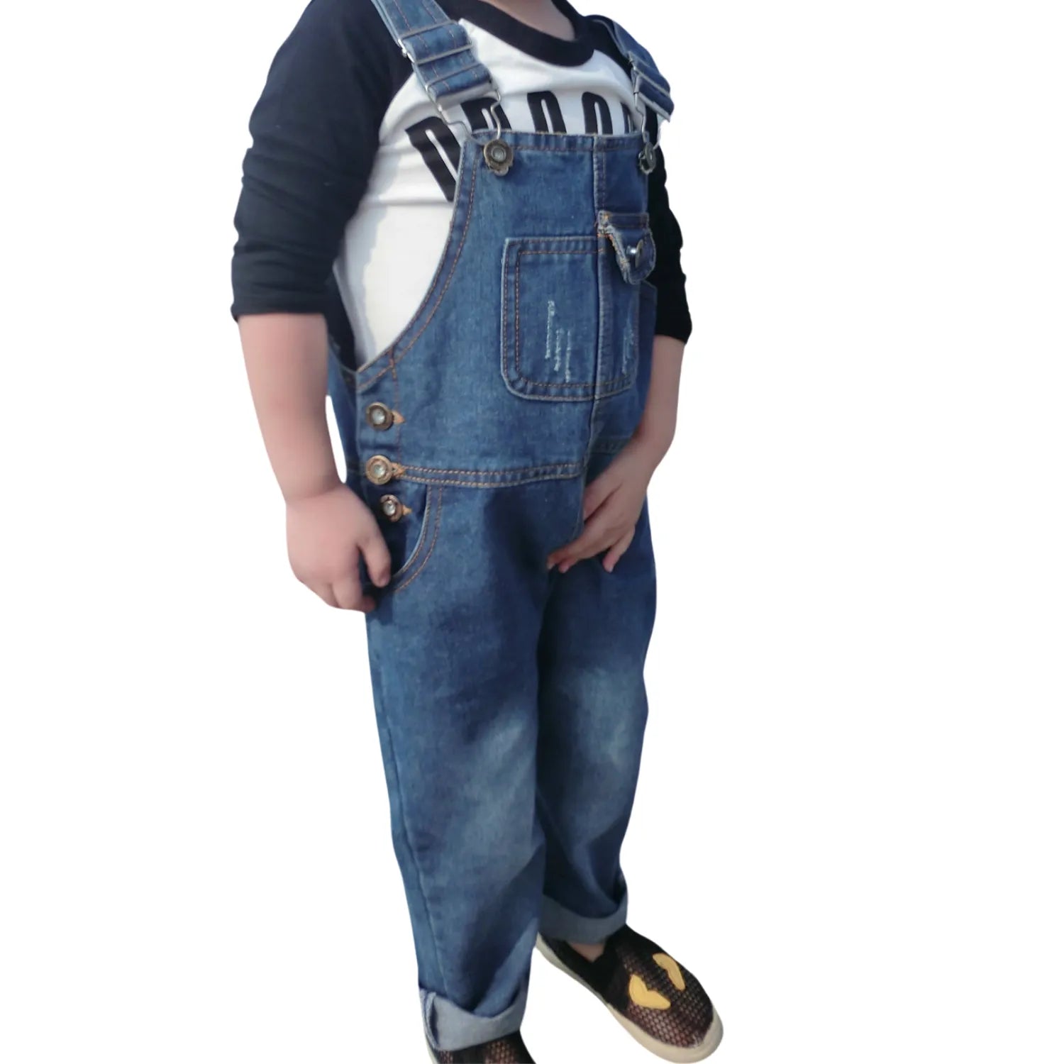 Salopette enfant denim moderne