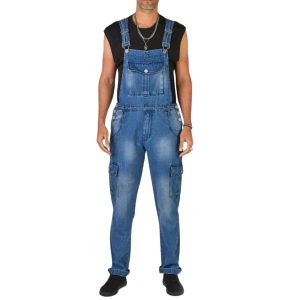salopette slim en jean pour homme