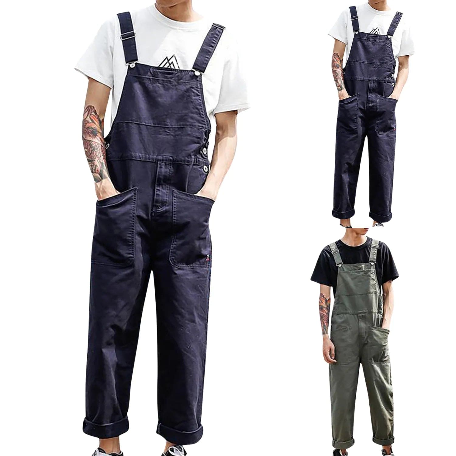 cargo jean salopette