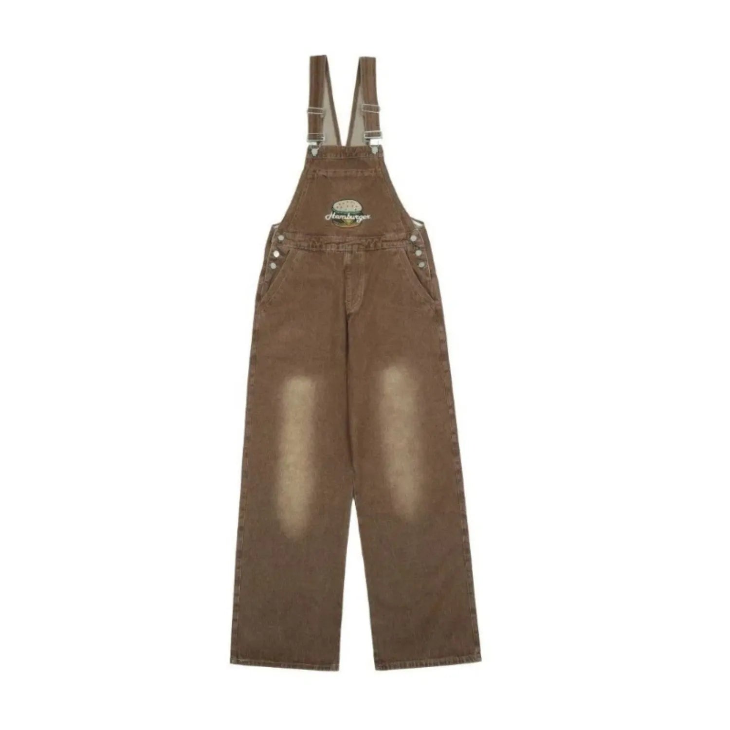 mode féminine salopette jean marron confort