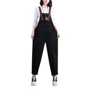 salopette en nylon noir pour femme
