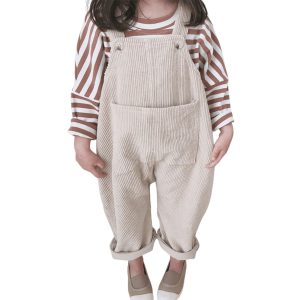 Salopette Enfant en Coton Côtelé