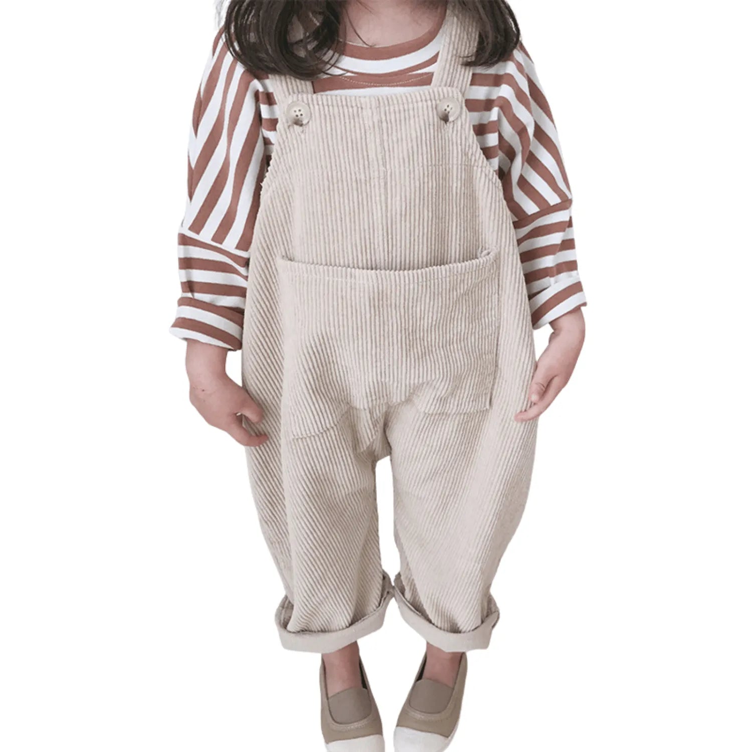 Salopette Enfant en Coton Côtelé