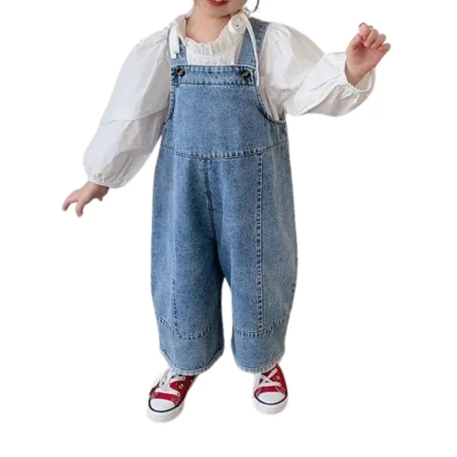 bleu classique salopette enfant