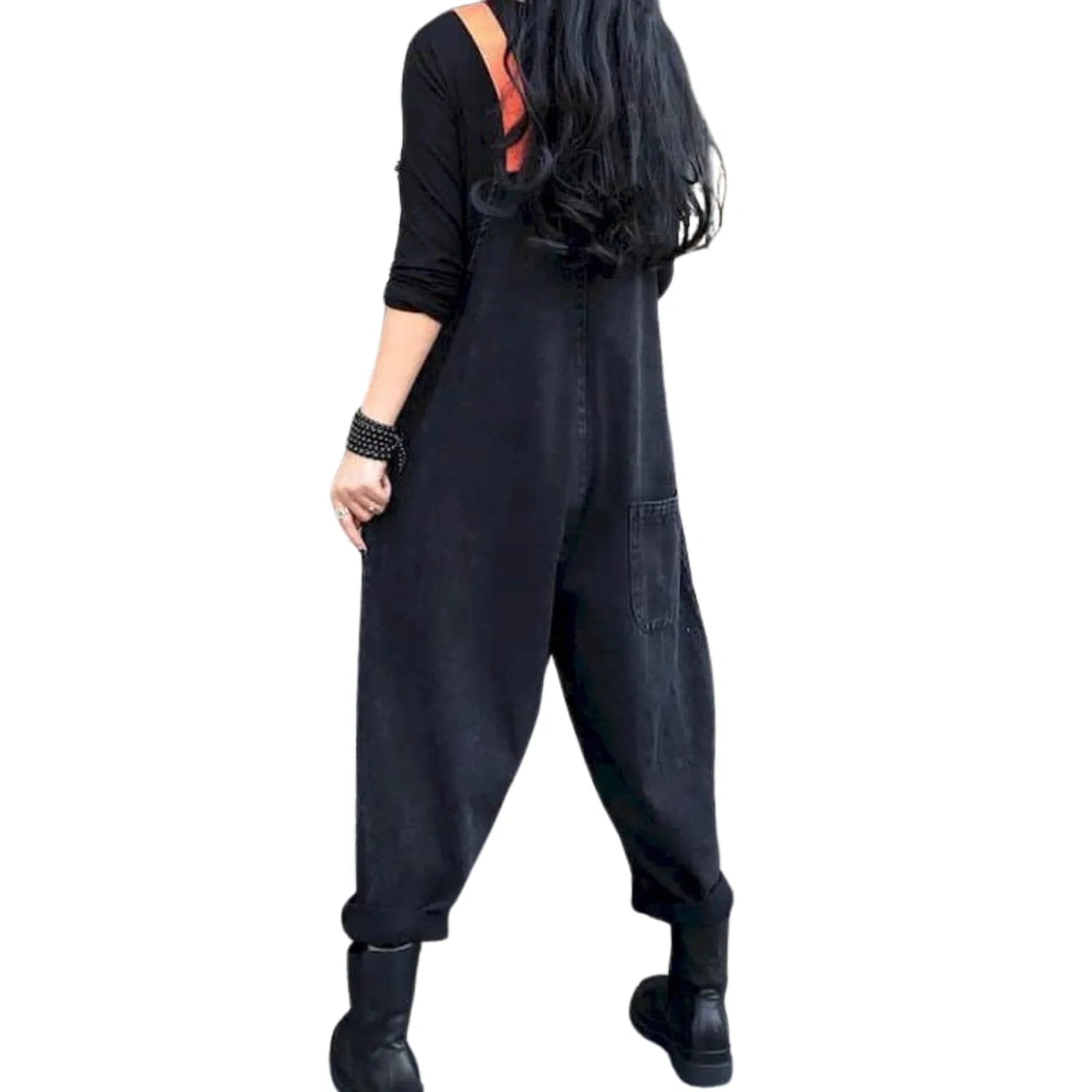 Confort salopette denim noir