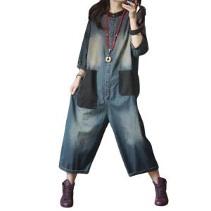 salopette femme plus size en jean