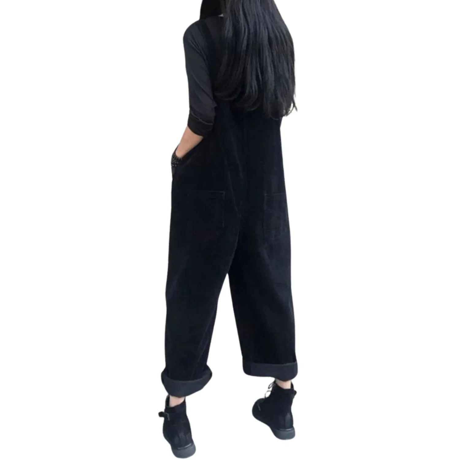 salopette en velours pour femme