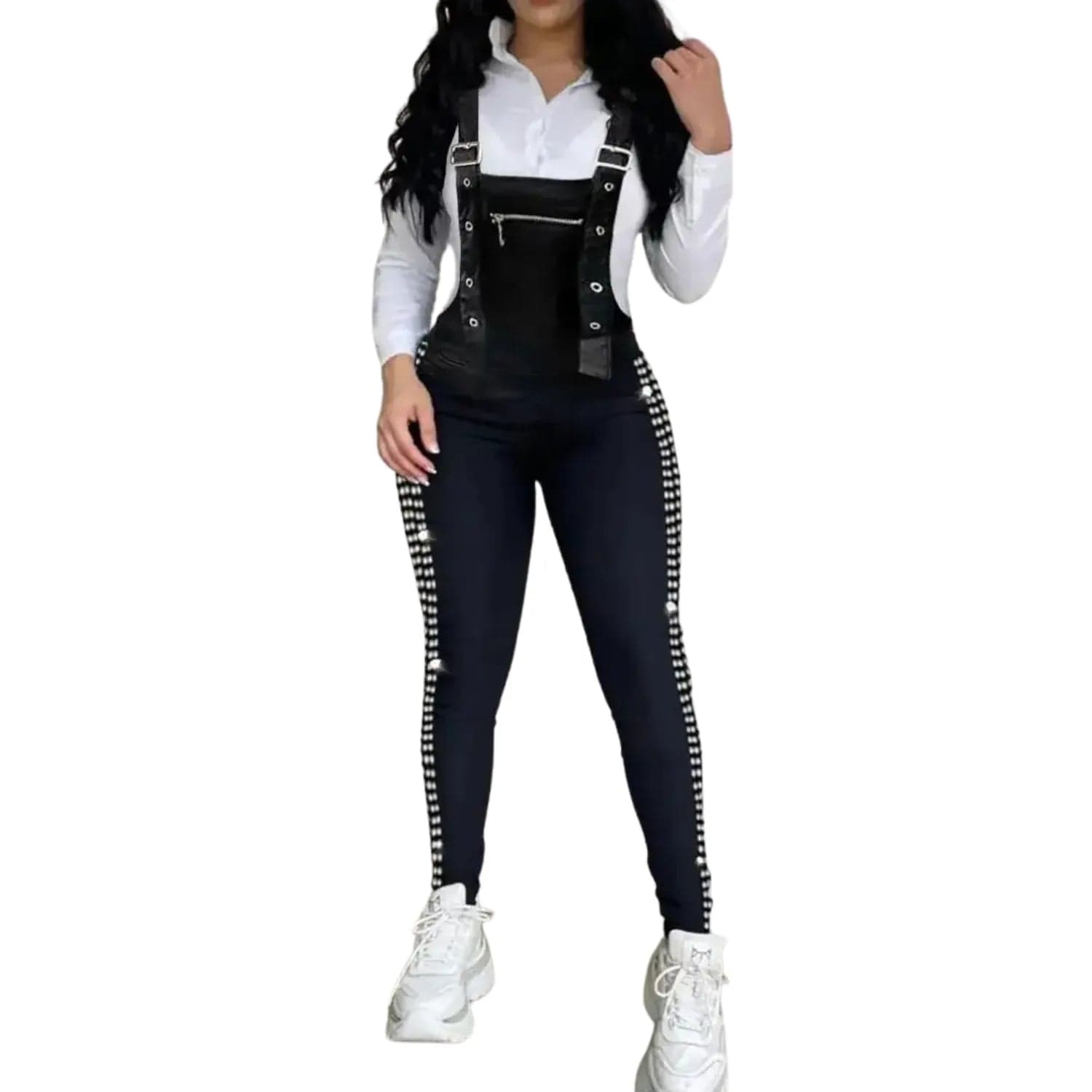 salopette moulante sexy noir femme