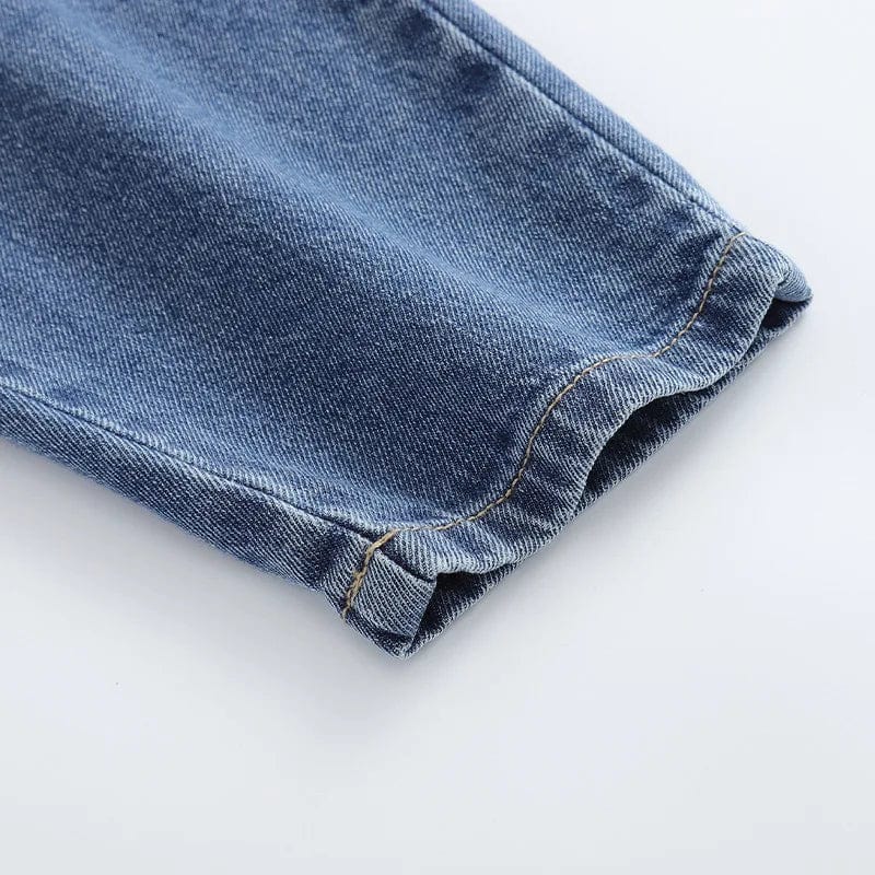 tenue en jean motif ours