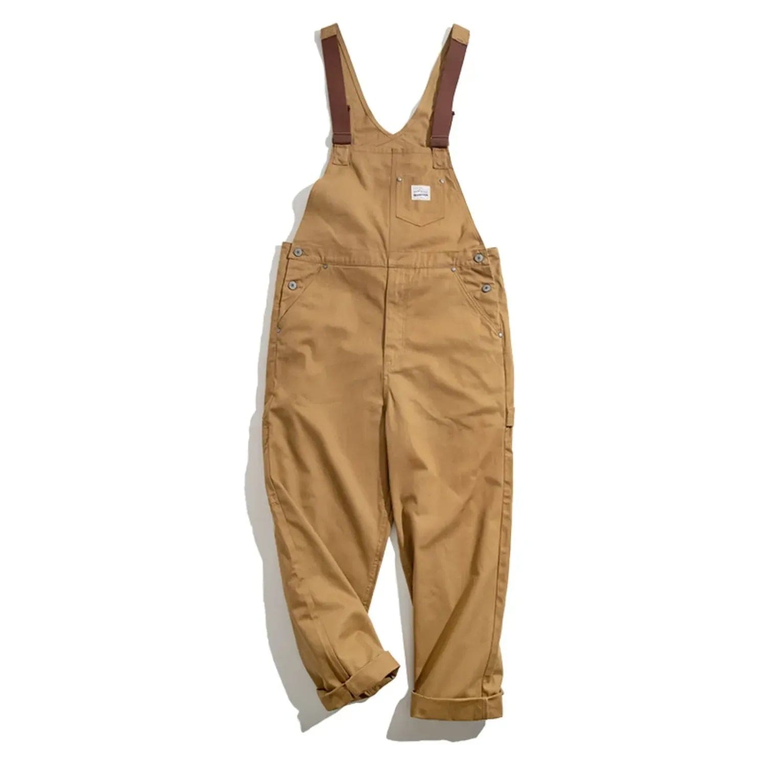 salopette homme marron camel