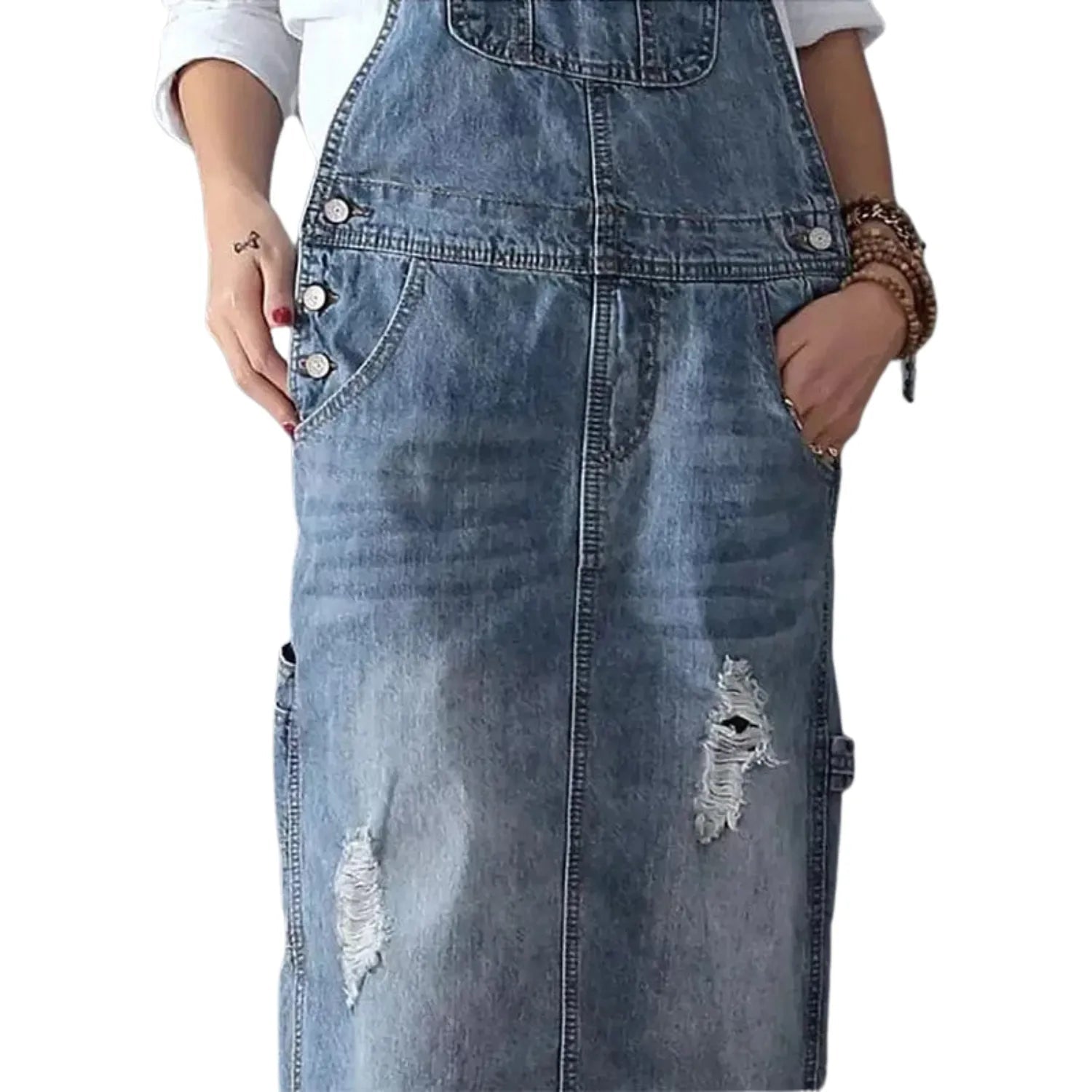 Salopette Jean Femme Élégante