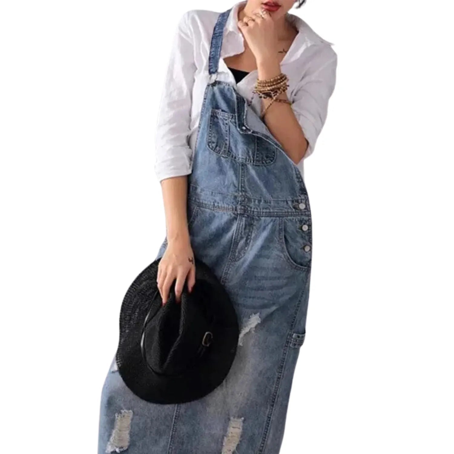 Style bohème Salopette en Jean