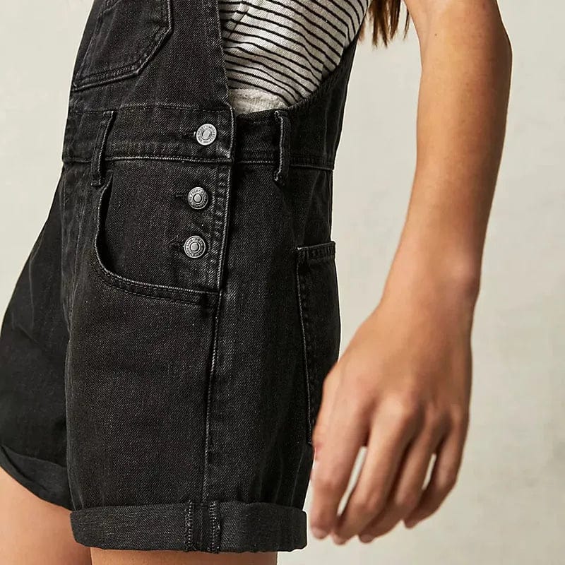Mode estivale salopette short pour femme