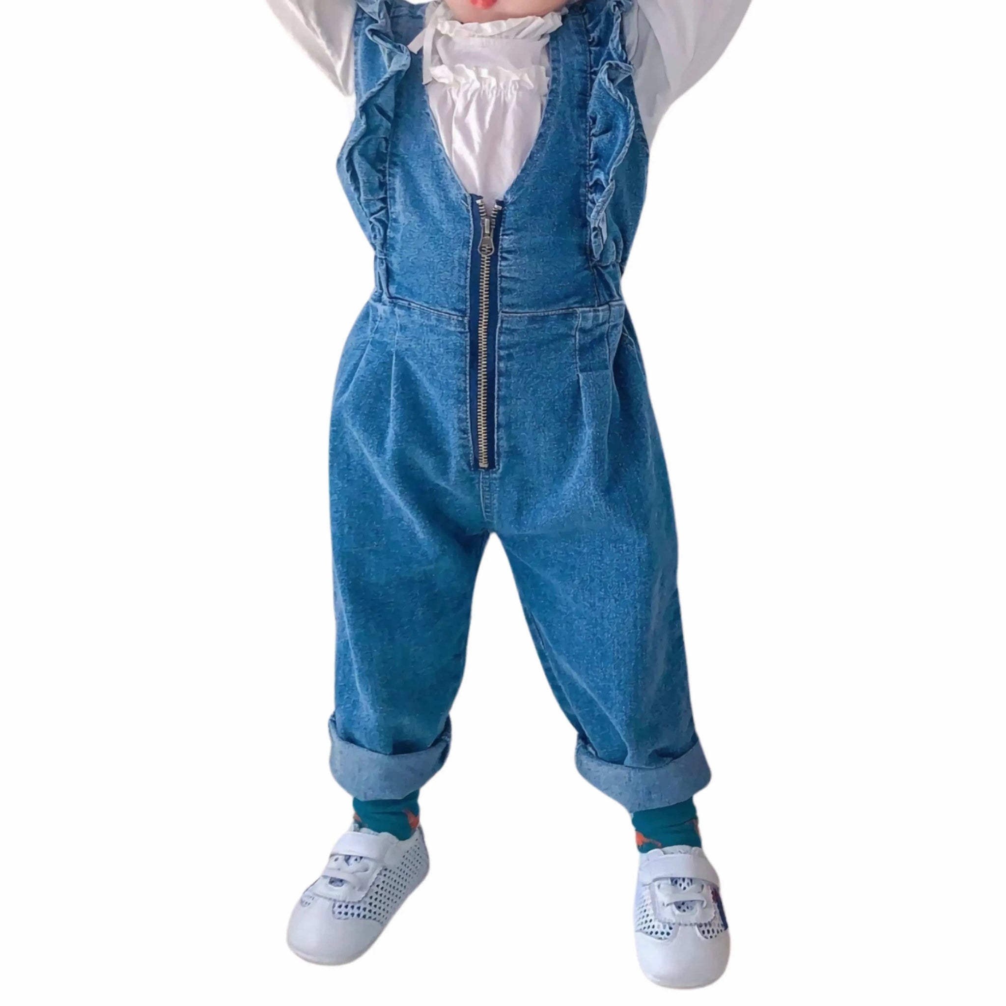 salopette zippée en jean pour enfant