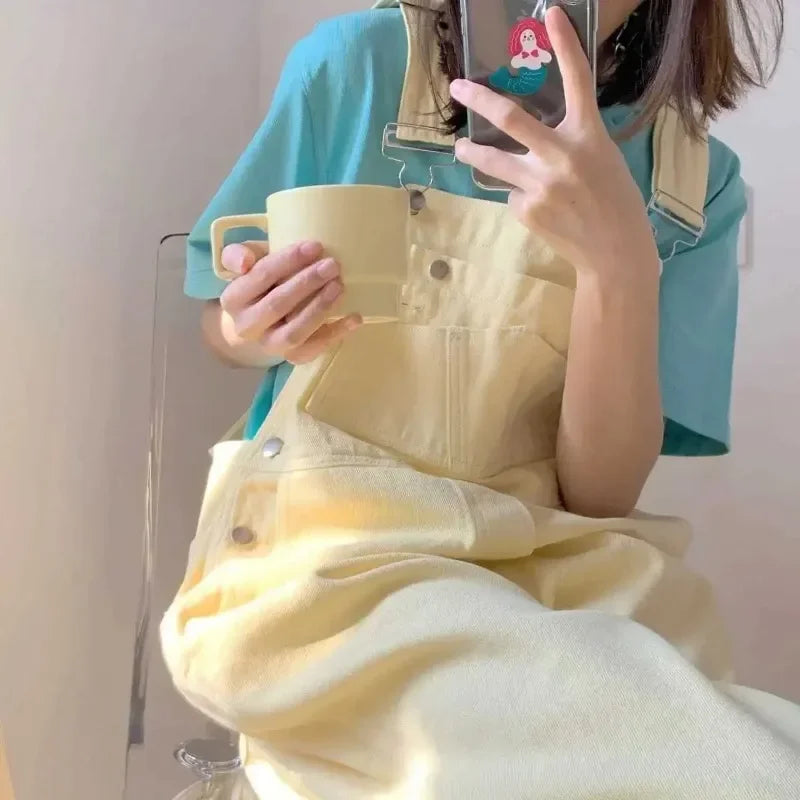 pièce tendance salopette jaune